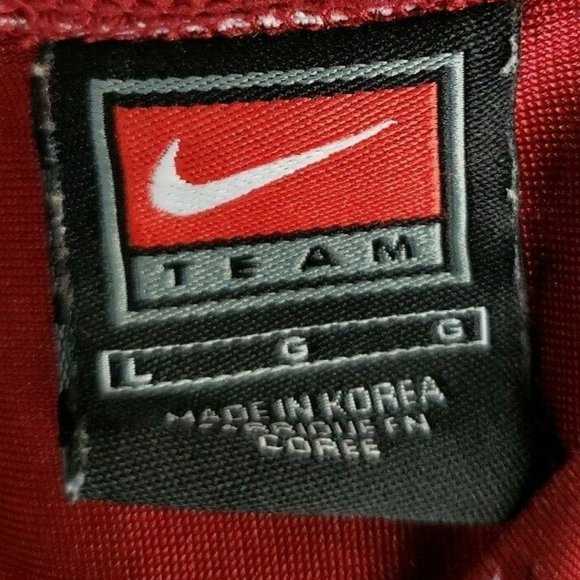 Nike Men Short Sleeve #6 Jersey Size Large Red - Picture 5 of 7